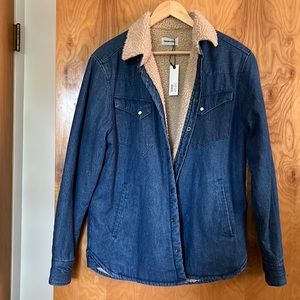Taylor Stitch denim and shearling jacket. Never worn.